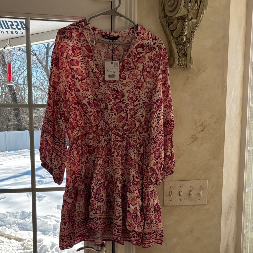 Zara Floral Midi Dress